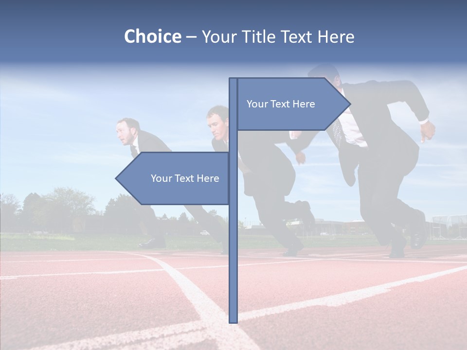 Effort Sky Caucasian PowerPoint Template
