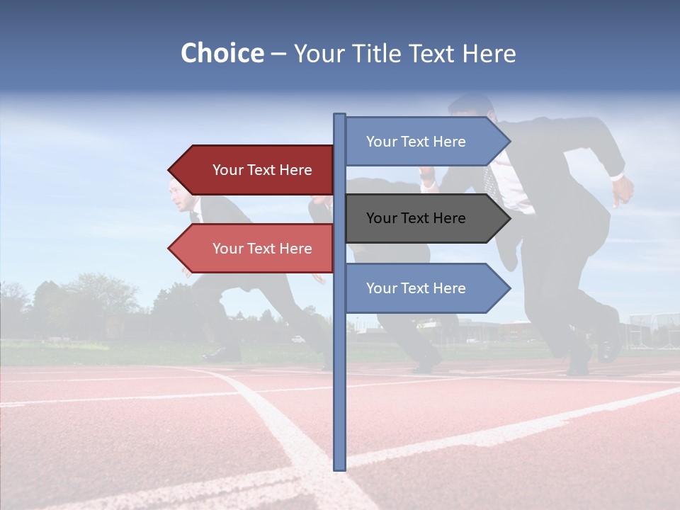 Effort Sky Caucasian PowerPoint Template