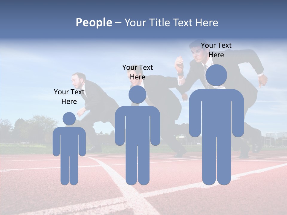 Effort Sky Caucasian PowerPoint Template