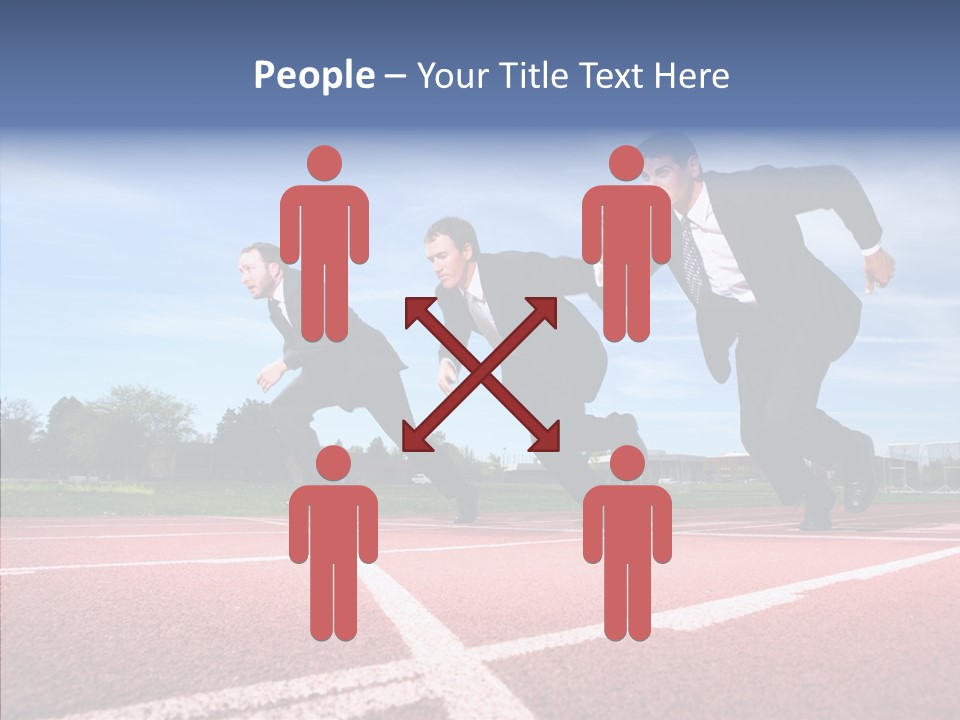 Effort Sky Caucasian PowerPoint Template