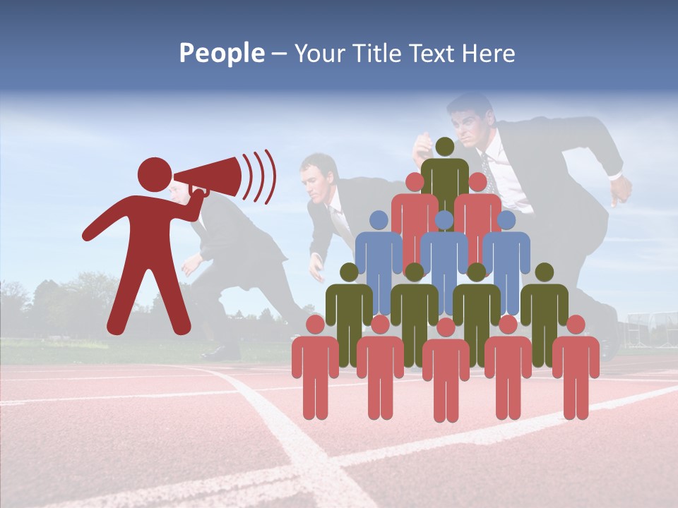 Effort Sky Caucasian PowerPoint Template