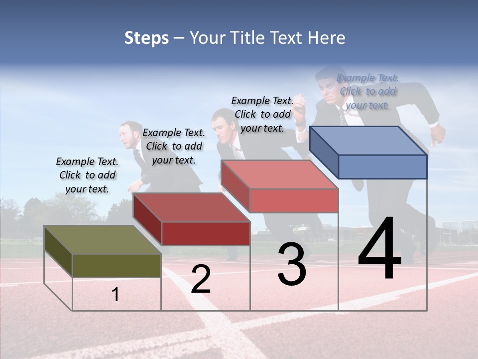 Effort Sky Caucasian PowerPoint Template