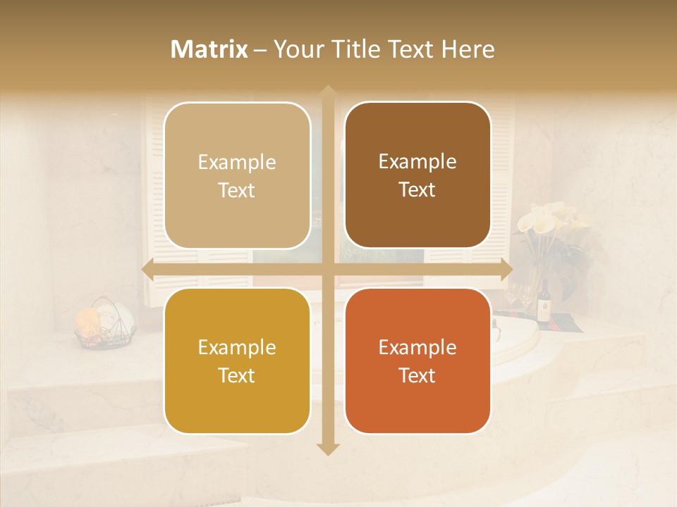 Window Interior Towels PowerPoint Template