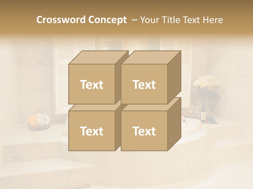 Window Interior Towels PowerPoint Template