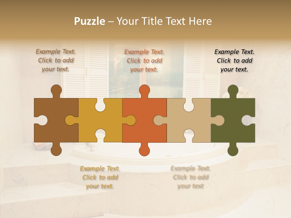 Window Interior Towels PowerPoint Template