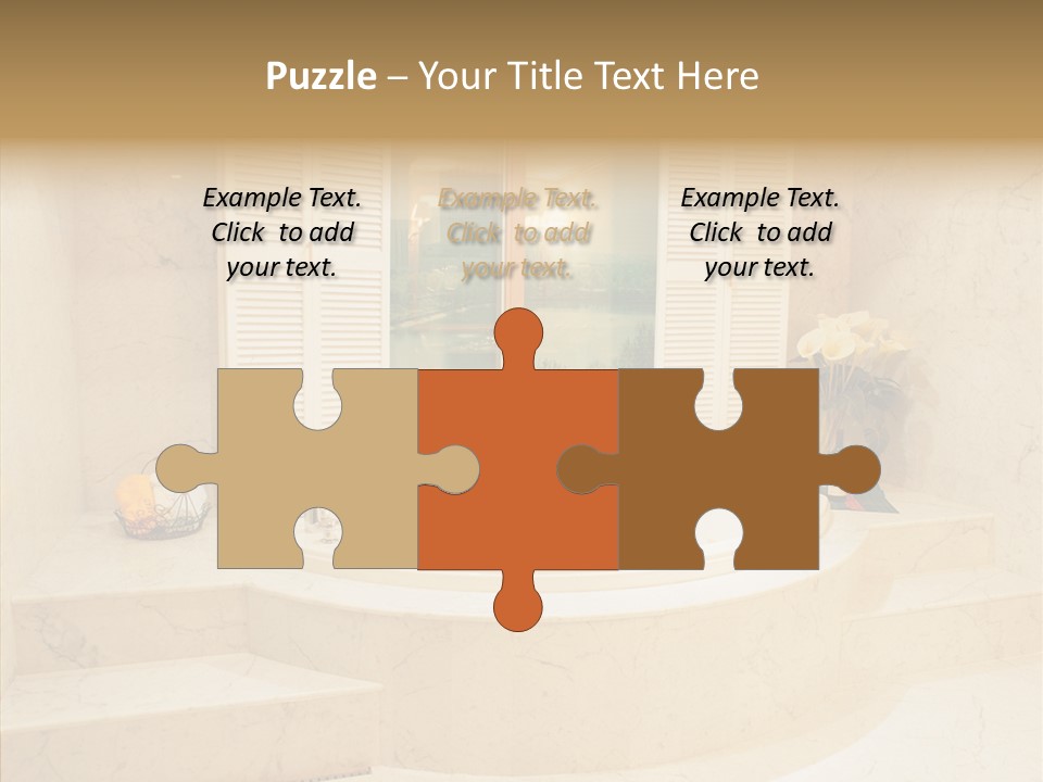 Window Interior Towels PowerPoint Template