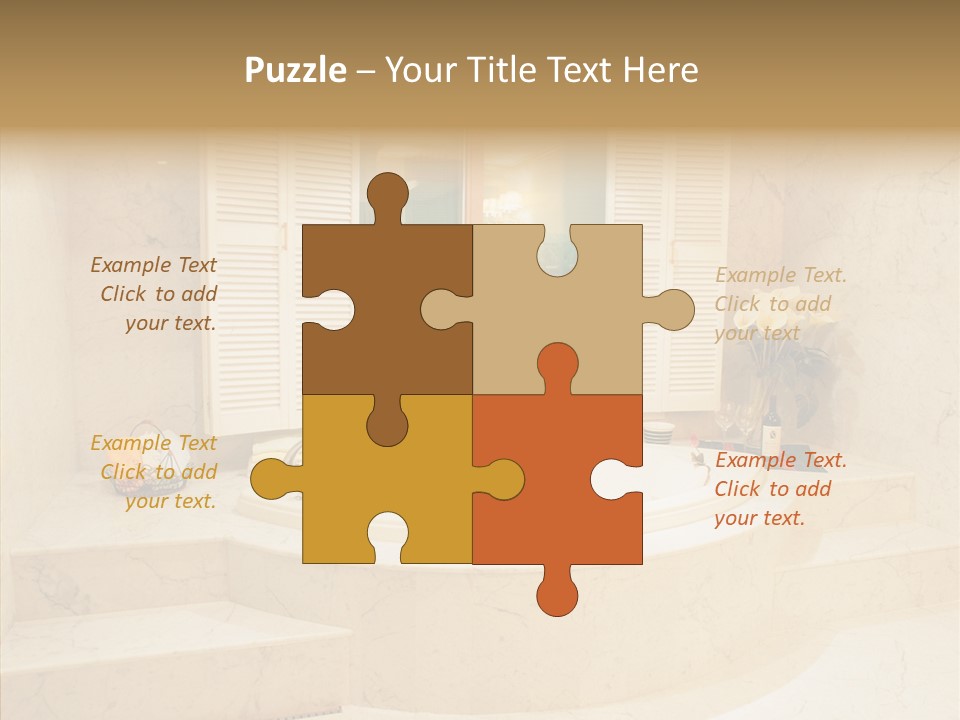 Window Interior Towels PowerPoint Template