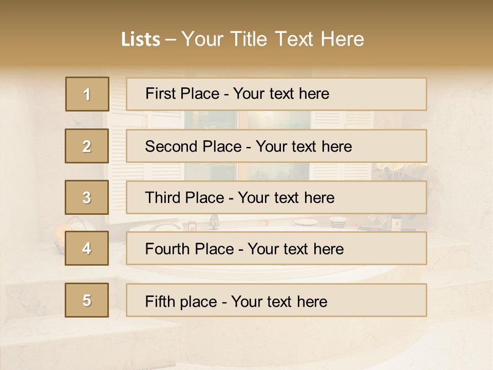 Window Interior Towels PowerPoint Template