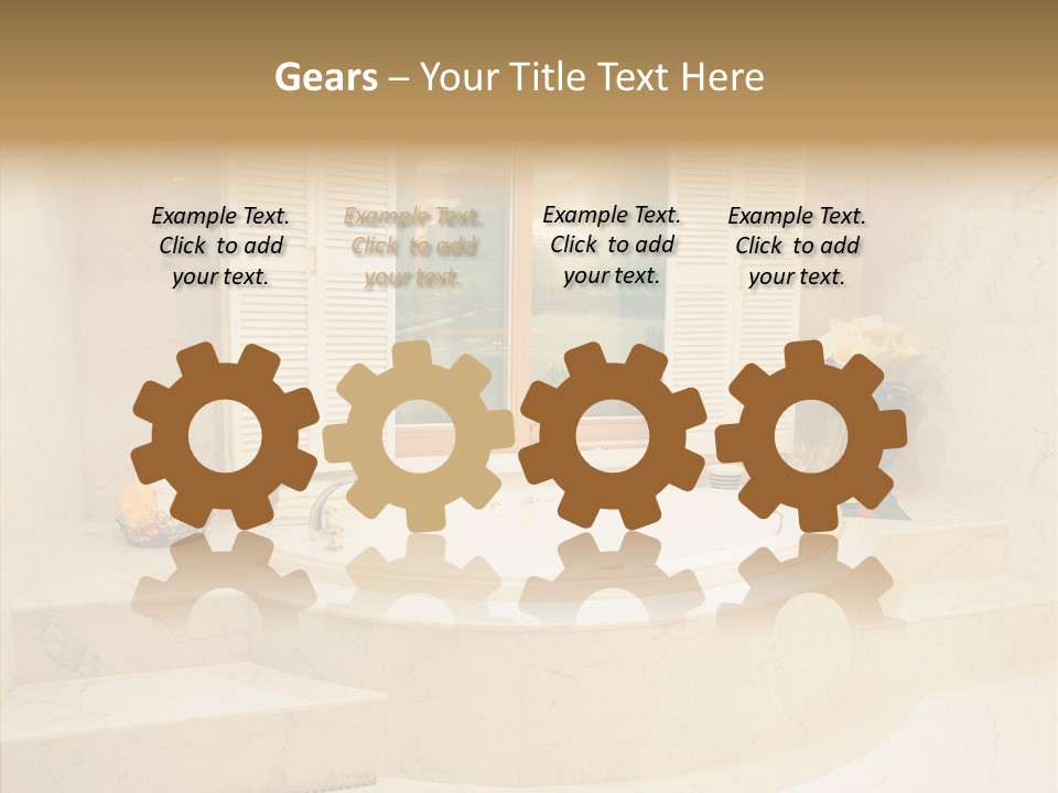 Window Interior Towels PowerPoint Template