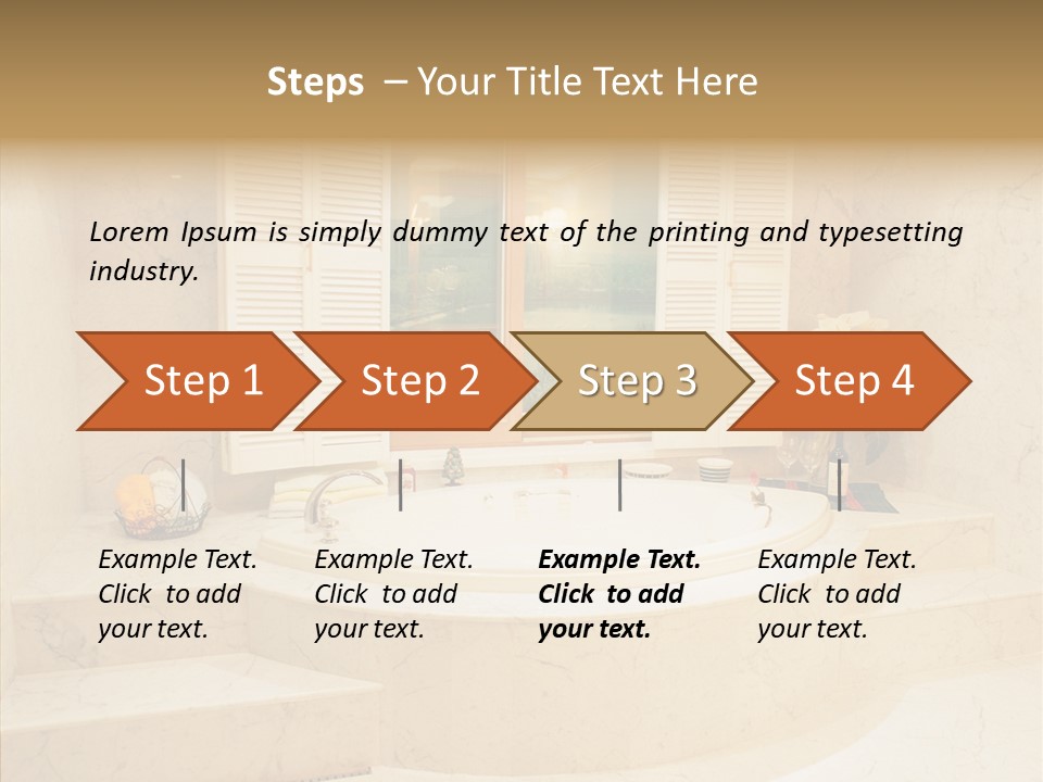 Window Interior Towels PowerPoint Template
