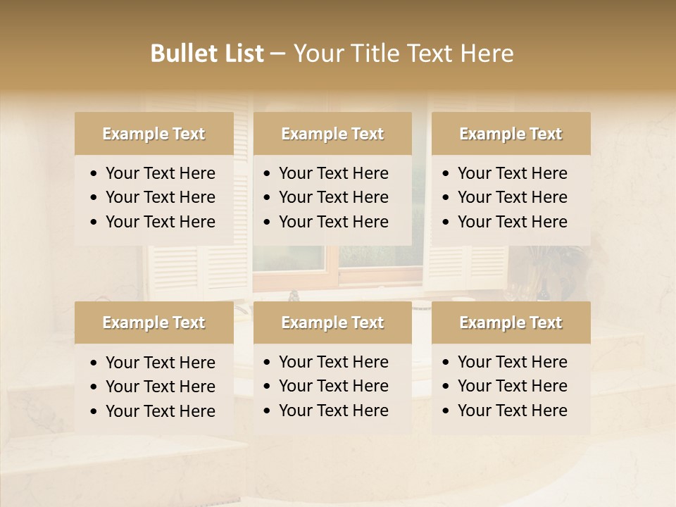 Window Interior Towels PowerPoint Template
