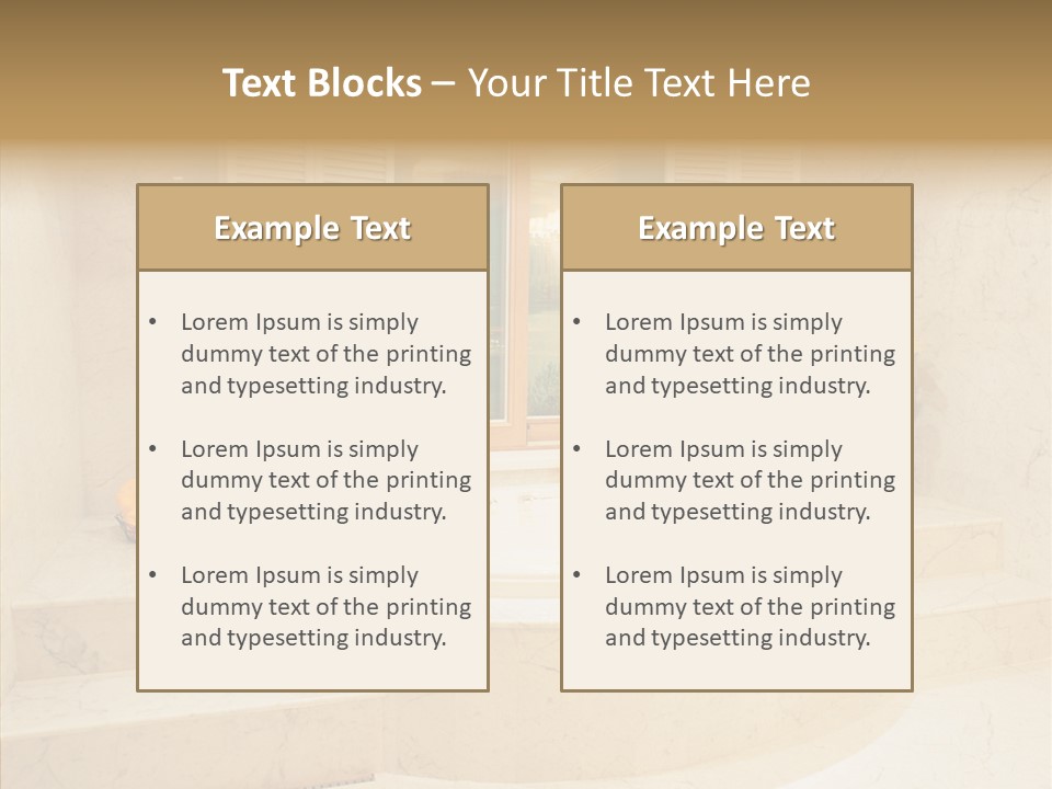 Window Interior Towels PowerPoint Template