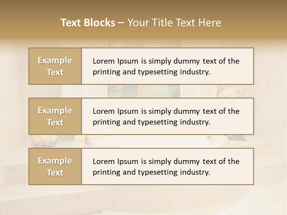 Window Interior Towels PowerPoint Template