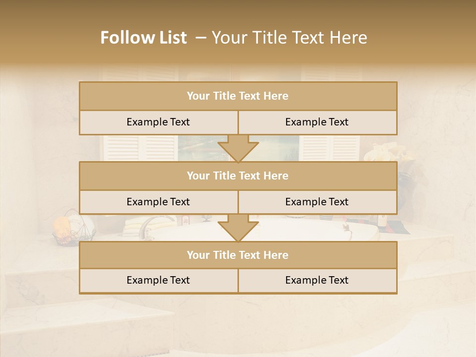 Window Interior Towels PowerPoint Template