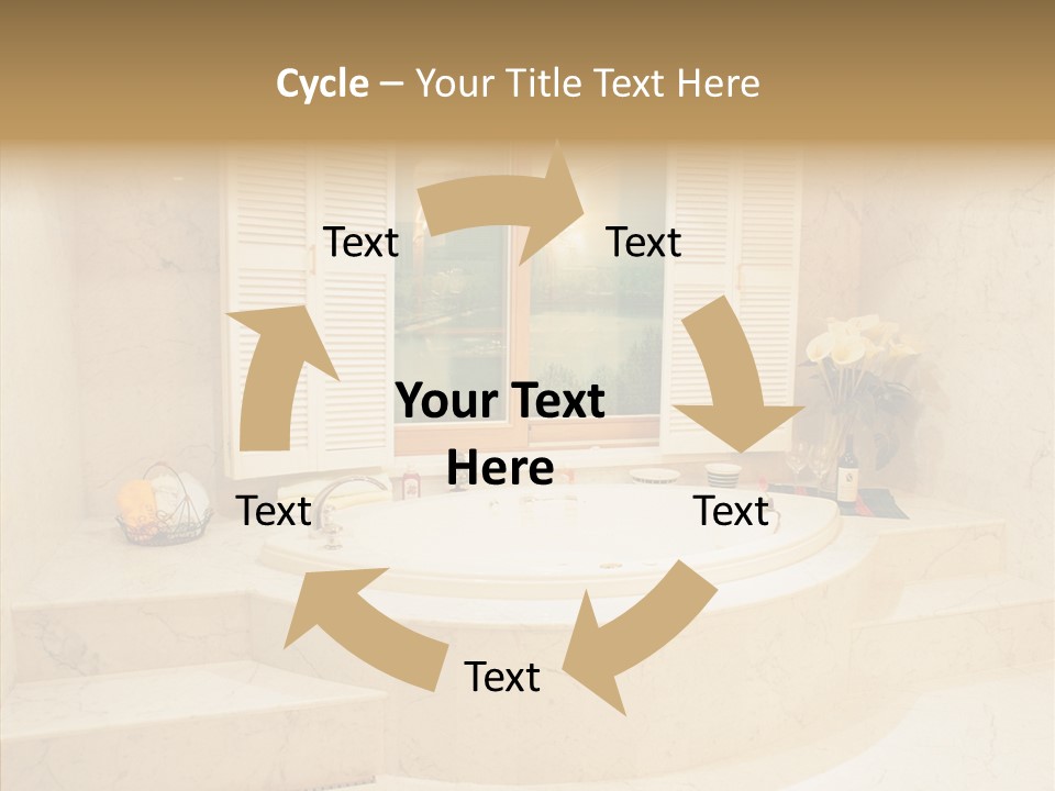 Window Interior Towels PowerPoint Template