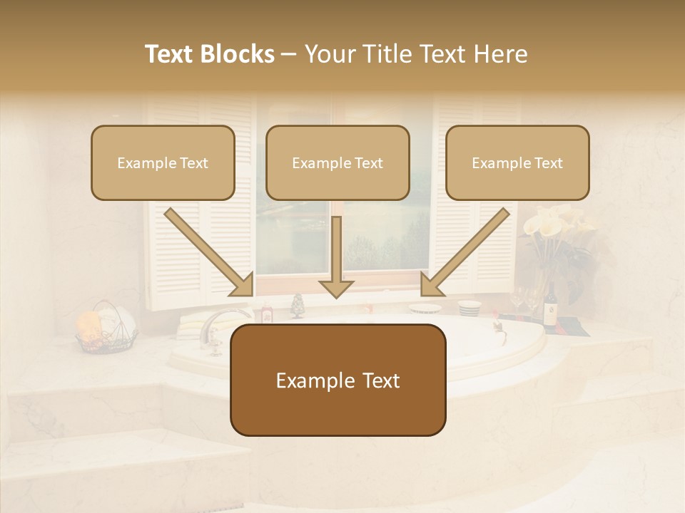 Window Interior Towels PowerPoint Template