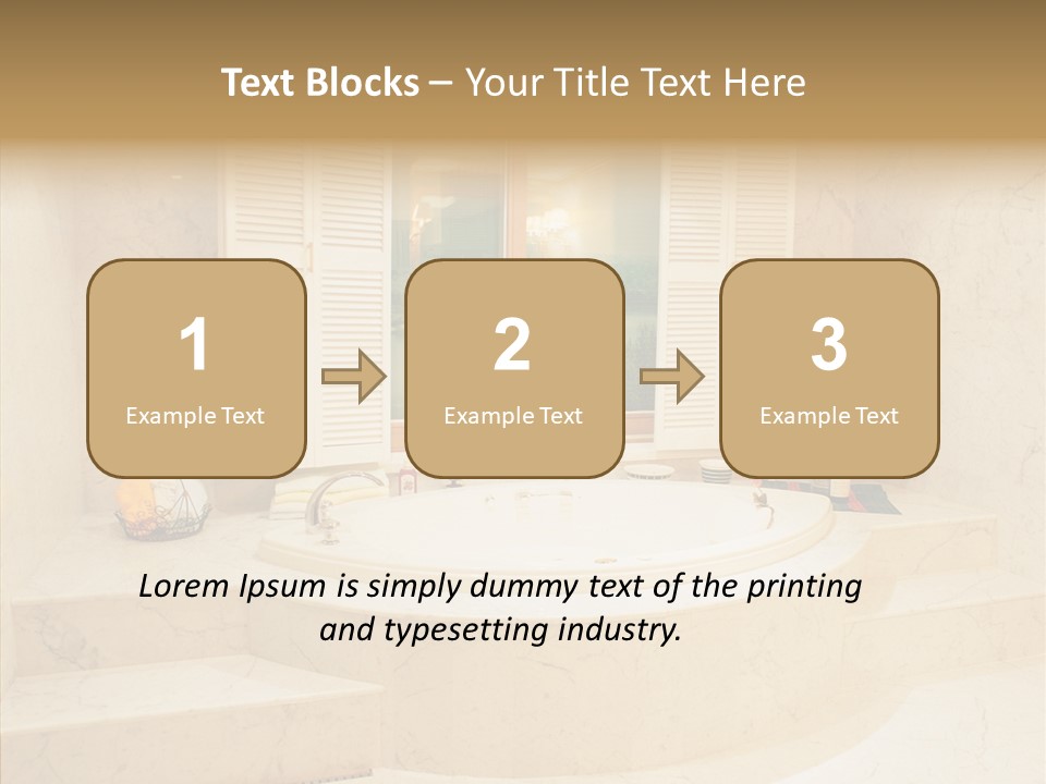 Window Interior Towels PowerPoint Template