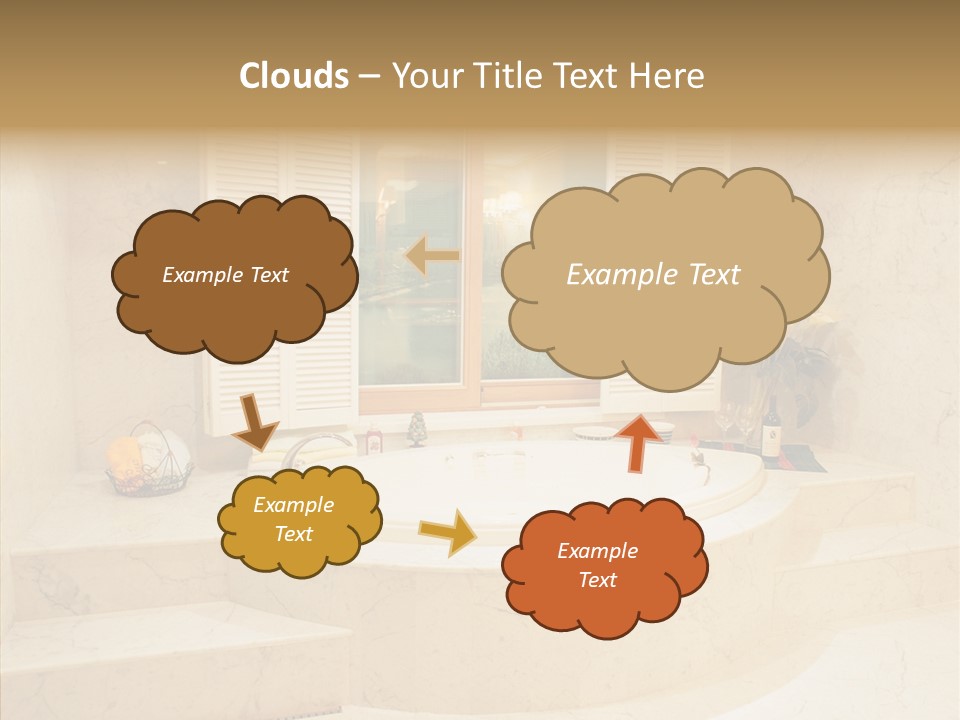 Window Interior Towels PowerPoint Template