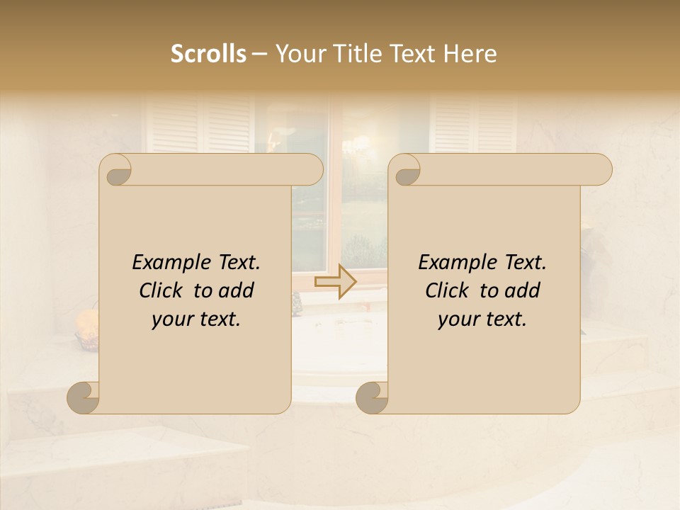 Window Interior Towels PowerPoint Template