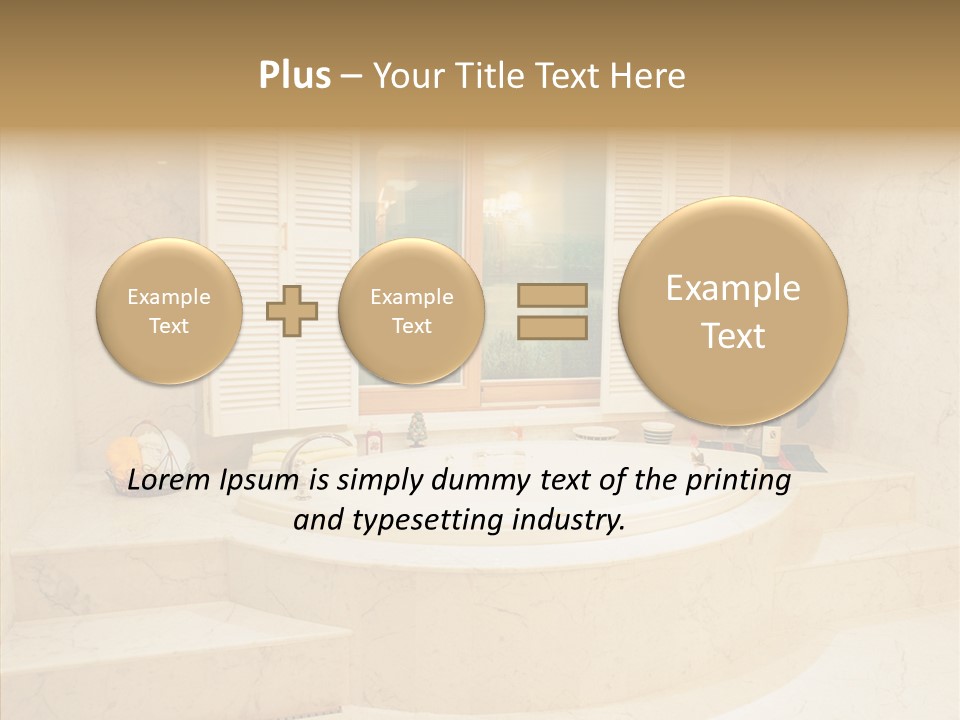 Window Interior Towels PowerPoint Template