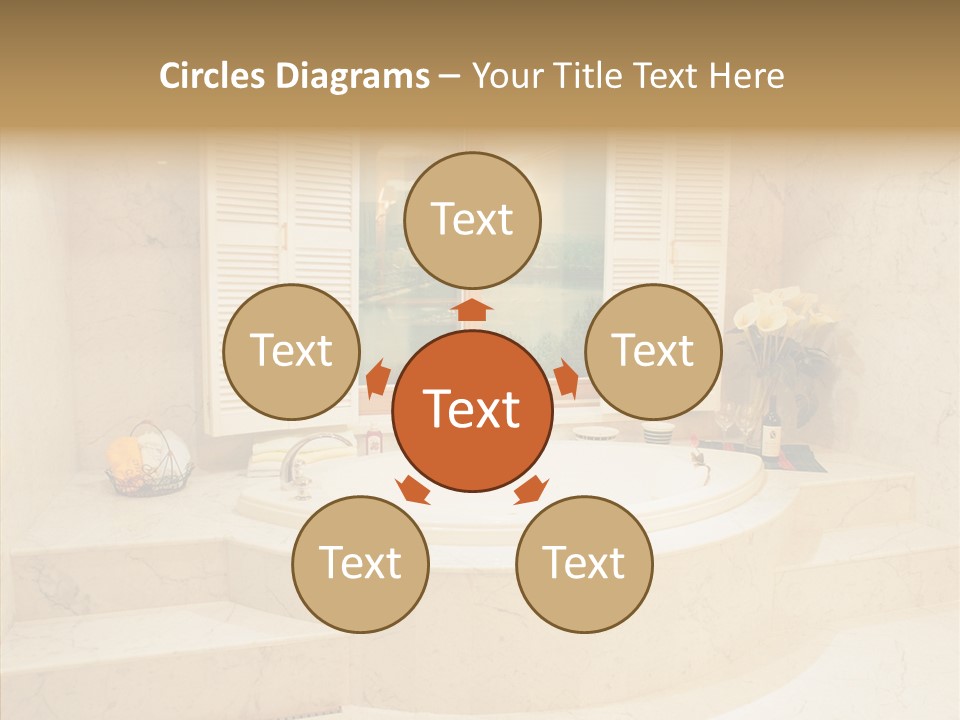 Window Interior Towels PowerPoint Template