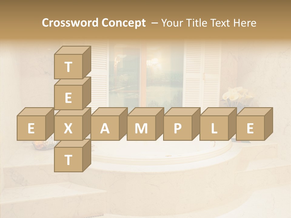 Window Interior Towels PowerPoint Template