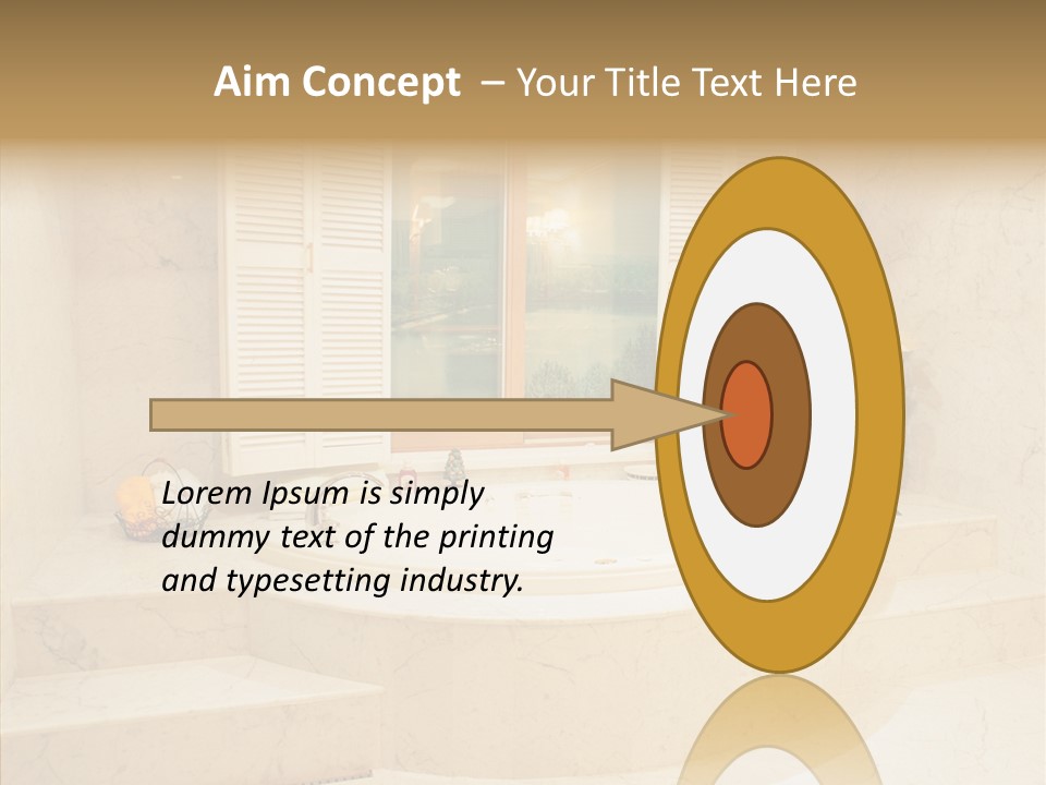 Window Interior Towels PowerPoint Template