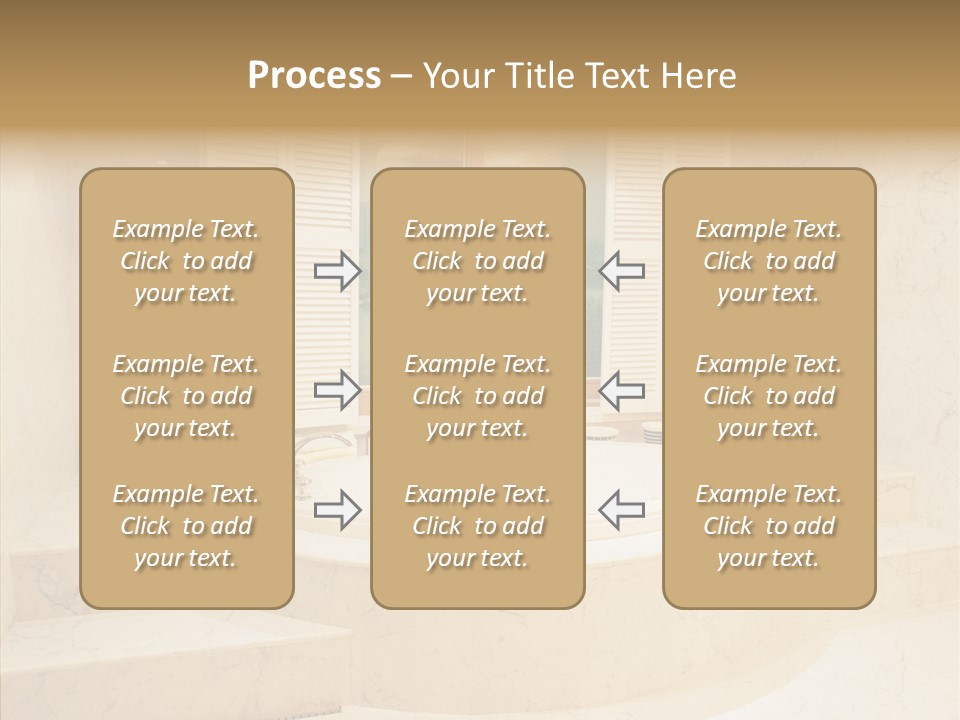 Window Interior Towels PowerPoint Template