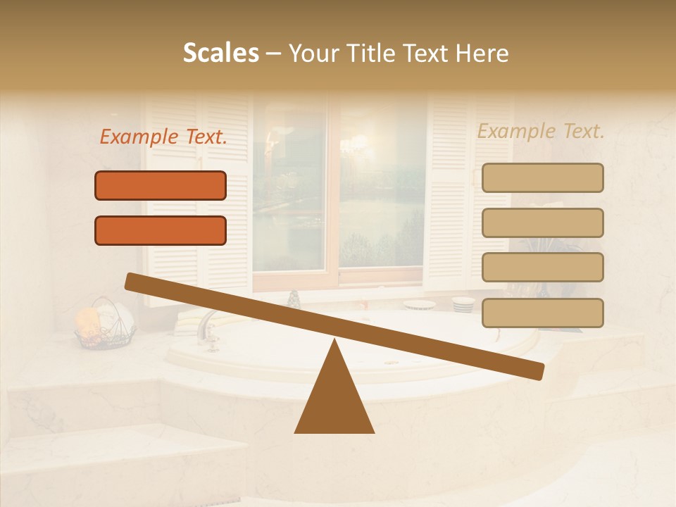 Window Interior Towels PowerPoint Template