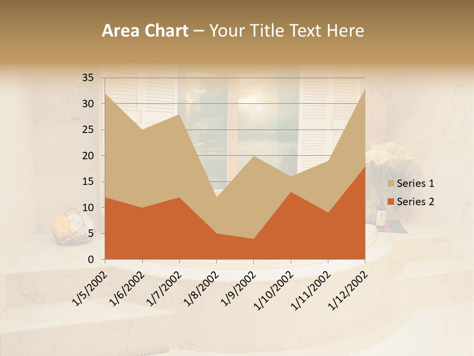 Window Interior Towels PowerPoint Template
