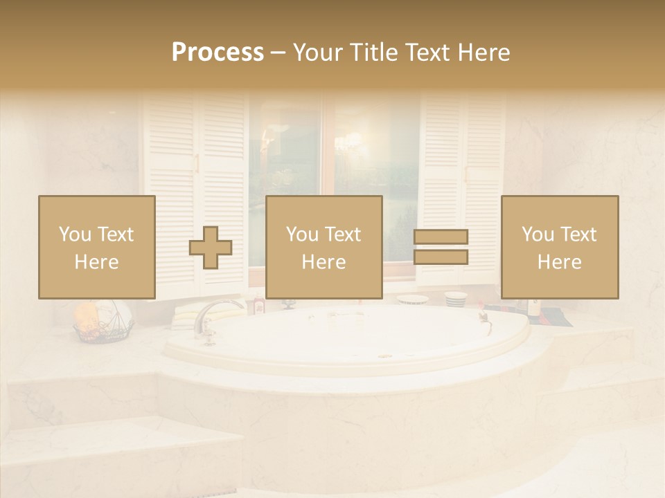 Window Interior Towels PowerPoint Template