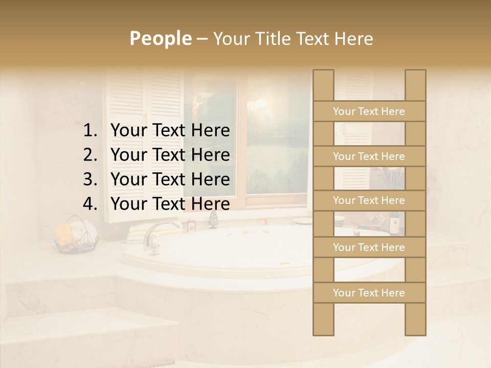 Window Interior Towels PowerPoint Template