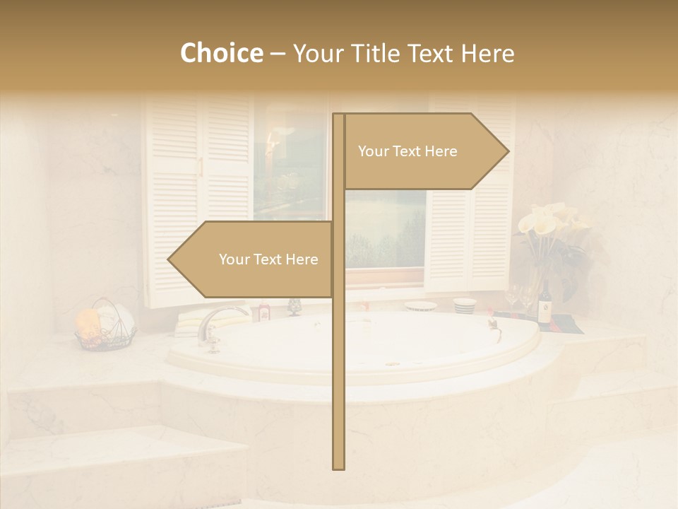 Window Interior Towels PowerPoint Template