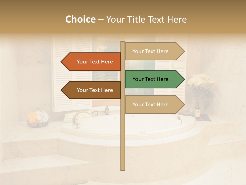 Window Interior Towels PowerPoint Template