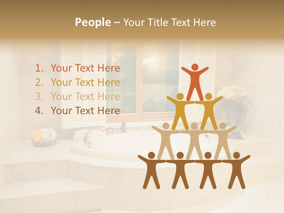 Window Interior Towels PowerPoint Template