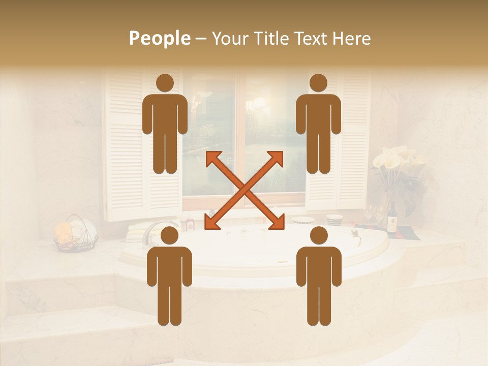 Window Interior Towels PowerPoint Template