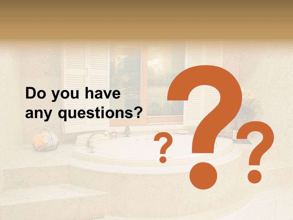 Window Interior Towels PowerPoint Template