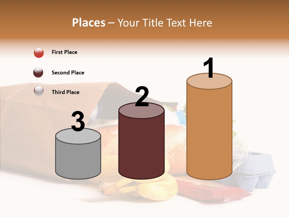 Groceries Bananas Packaging PowerPoint Template