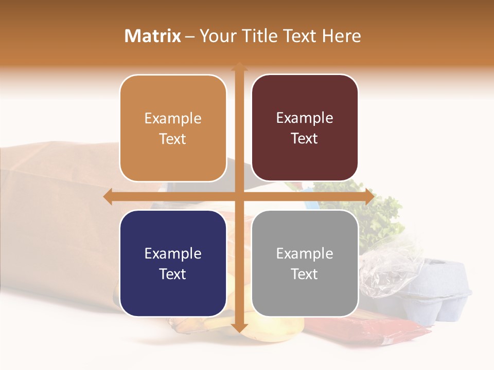 Groceries Bananas Packaging PowerPoint Template