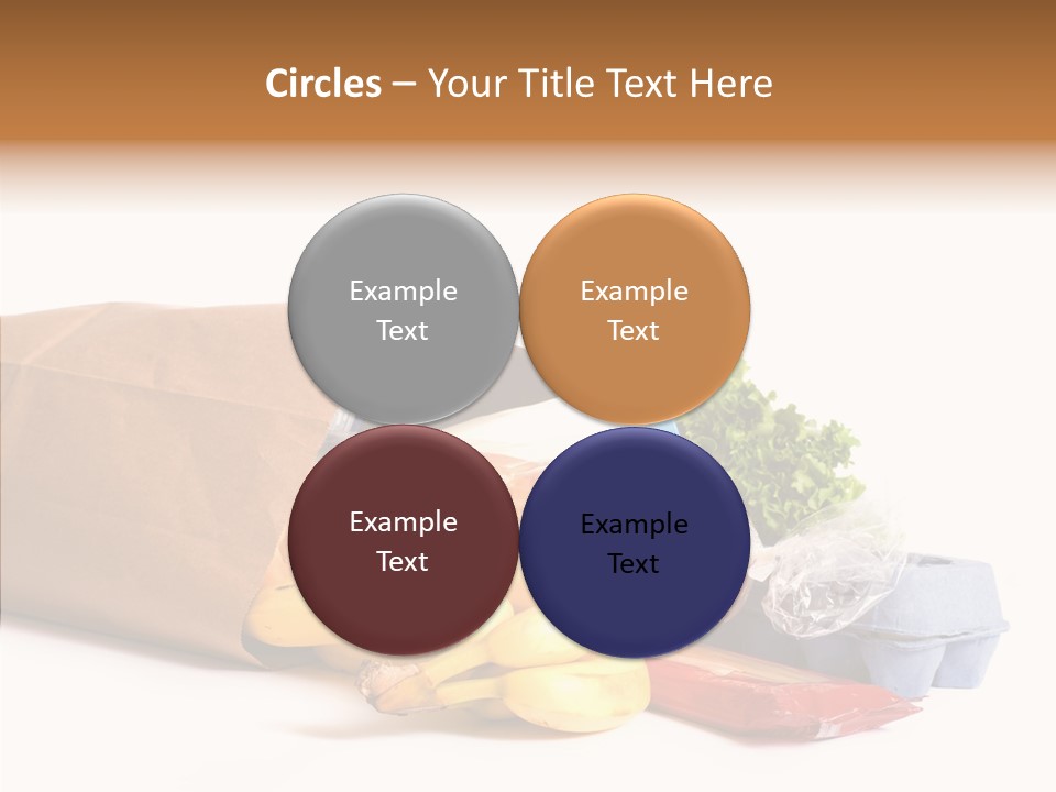 Groceries Bananas Packaging PowerPoint Template