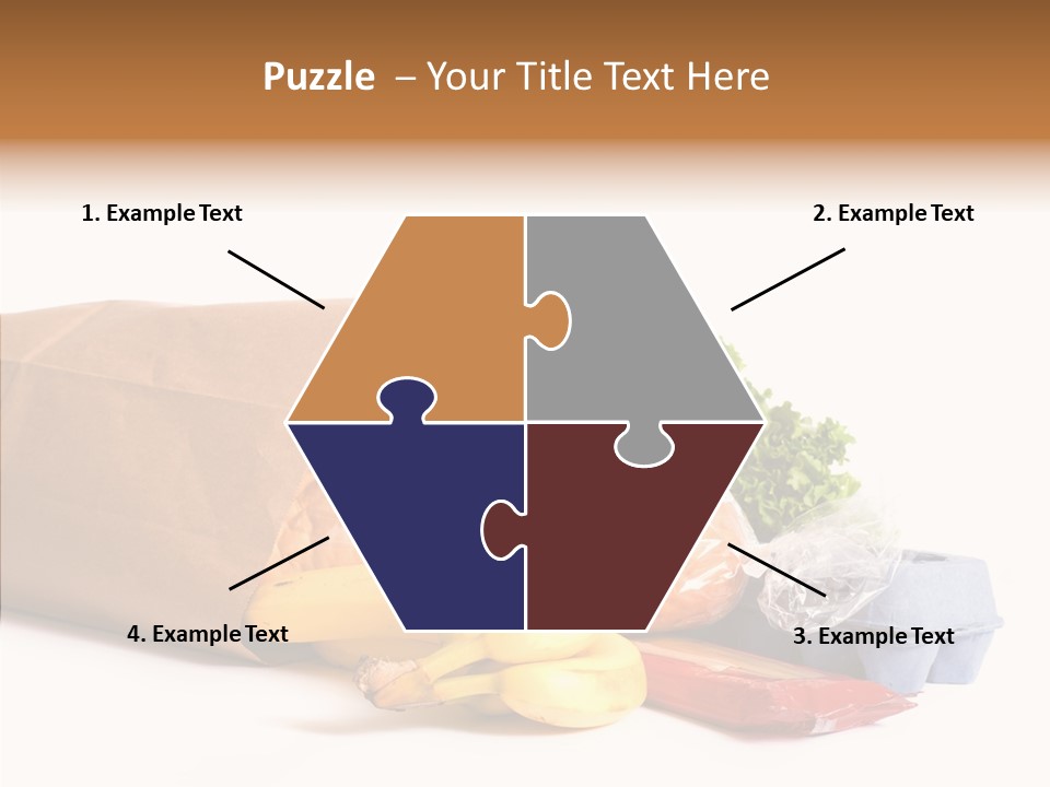 Groceries Bananas Packaging PowerPoint Template