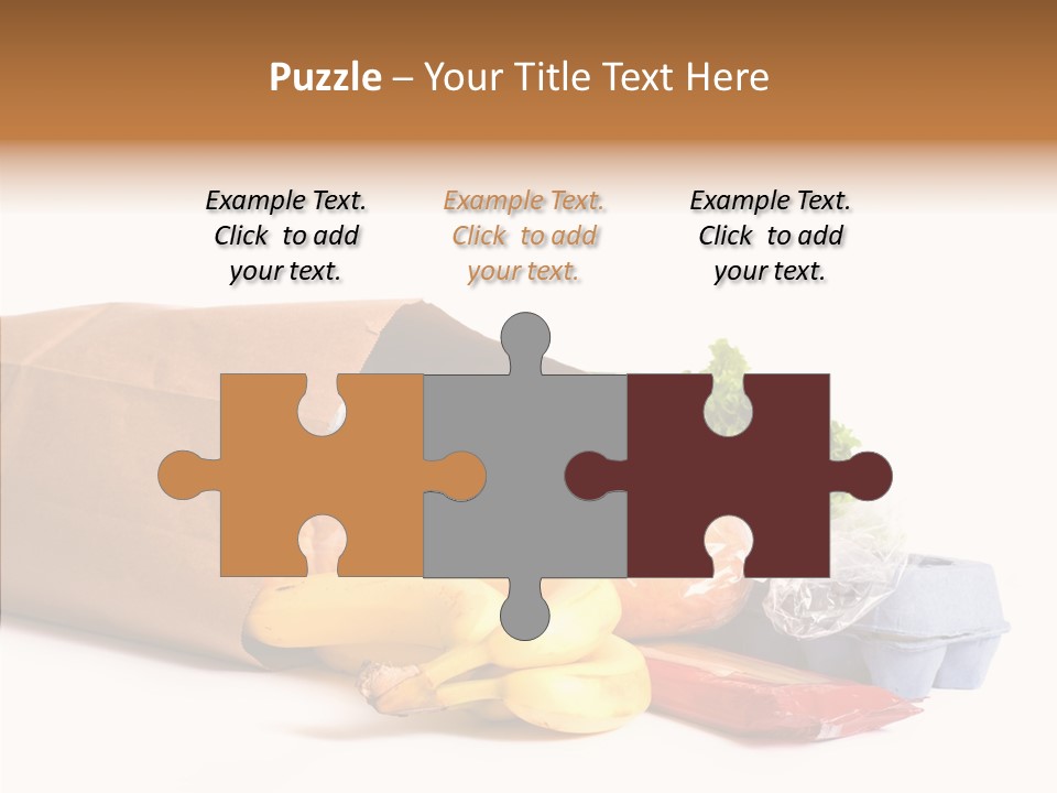 Groceries Bananas Packaging PowerPoint Template