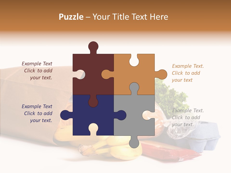 Groceries Bananas Packaging PowerPoint Template