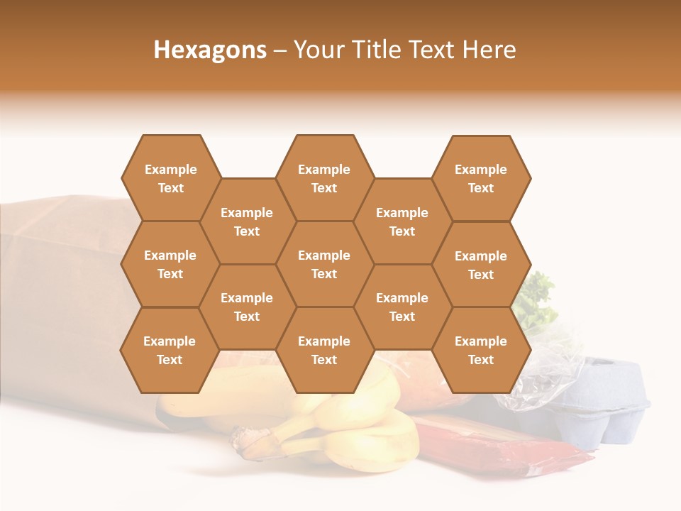 Groceries Bananas Packaging PowerPoint Template