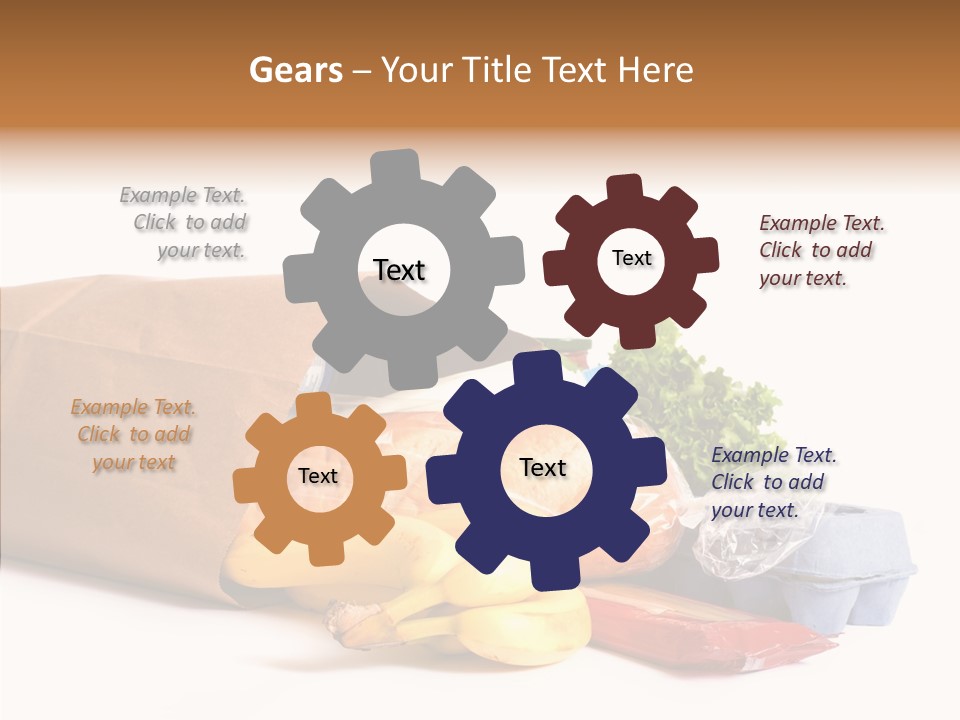 Groceries Bananas Packaging PowerPoint Template