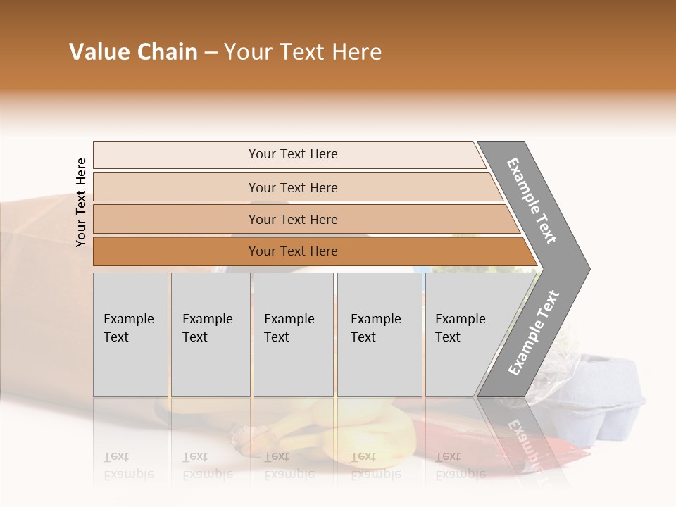 Groceries Bananas Packaging PowerPoint Template