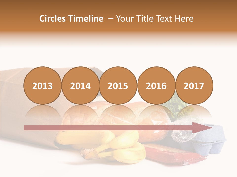 Groceries Bananas Packaging PowerPoint Template