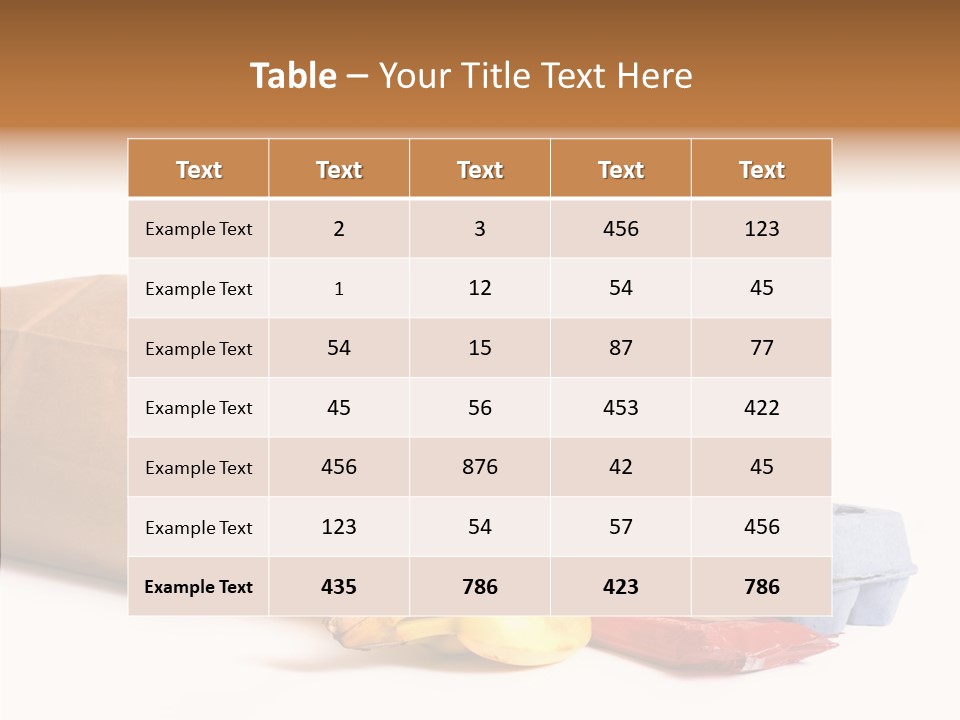 Groceries Bananas Packaging PowerPoint Template