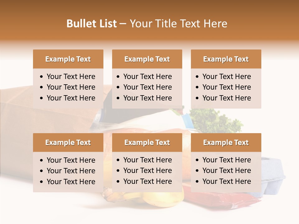 Groceries Bananas Packaging PowerPoint Template