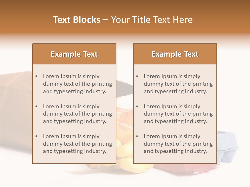 Groceries Bananas Packaging PowerPoint Template